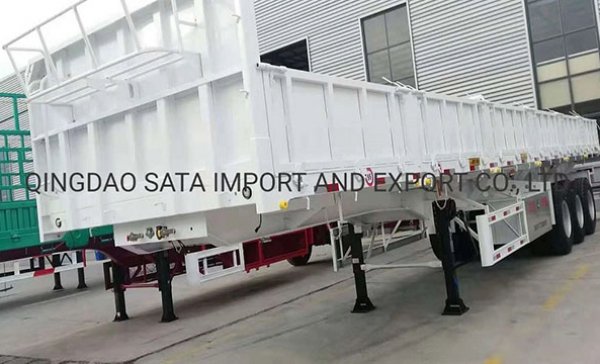 Низкая цена, высокое качество, 3 оси, боковая стенка, грузовой прицеп