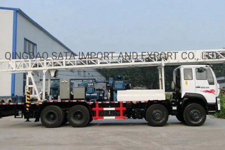 Бурение водозаборных скважин с помощью установки на грузовике 1000 м