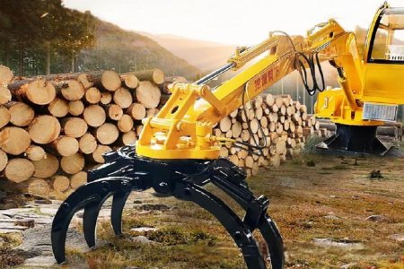 Роторный захват для дерева