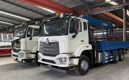 10-тонный автокран 6x4 готовится к транспортировке в ОАЭ