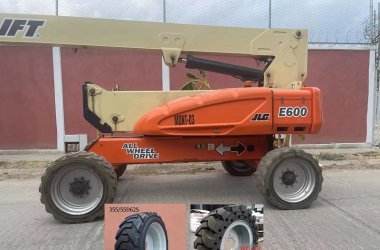 Шины ATLAPEX с пенополиуретановым наполнителем 355/55D625 и цельнолитые шины 36x14-20 для квадрокоптера JLG E600.