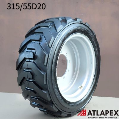Шина ATLAPEX с пенополиуретановым наполнителем 315/55D-20: идеальное решение для повышения производительности и долговечности подъемников с телескопической стрелой. (2)