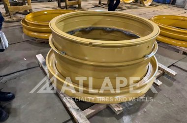 Стальной обод ATLAPEX Cat 777: прочный, безопасный и разработан специально для горнодобывающей промышленности.