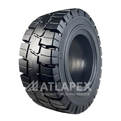 Цельнолитые шины ATLAPEX Premium с рисунком протектора DUMAX – лучший выбор для высокопроизводительных вилочных погрузчиков.