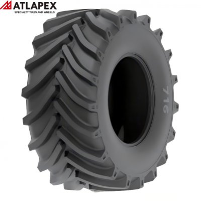 Шина ATLAPEX AGR с рисунком протектора 716 R-1W: усовершенствованная шина IF с более широким профилем и сверхдлинными грунтозацепами. (1)