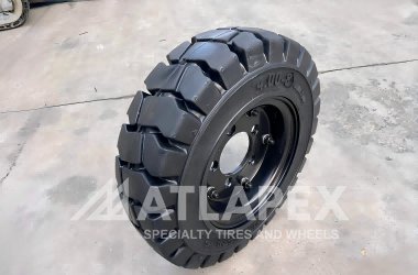 Цельнолитая шина ATLAPEX 4.00-8 Contirun: лучший выбор для эффективности и долговечности вилочных погрузчиков.