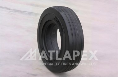Шина ATLAPEX 4.00-8 3.75 GSE Solid: Премиальное колесо для наземного обслуживания аэропортов.