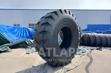 Шина ATLAPEX 23.5-25 E3L3 AT-LMAX для колесных погрузчиков: высококачественное решение для тяжелых условий эксплуатации.