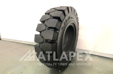 Цельнолитая износостойкая шина ATLAPEX 6.50-10 ECORUN для промышленного вилочного погрузчика Toyota.