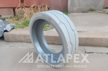 Высокопрочные цельнолитые шины ATLAPEX для подъемных рабочих платформ