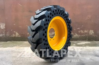 Шины ATLAPEX 30X10-16 черные цельнолитые резиновые для мини-погрузчиков JCB