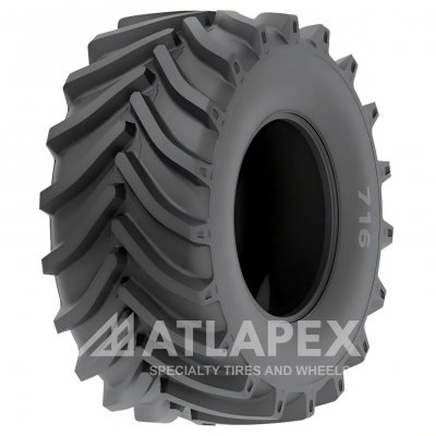 Шина ATLAPEX AGR с рисунком протектора 716 R-1W: усовершенствованная шина IF с более широким профилем и сверхдлинными грунтозацепами.