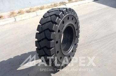 Высококачественная цельнолитая шина ATLAPEX 6.50-10 CONTIRUN для вилочных погрузчиков.