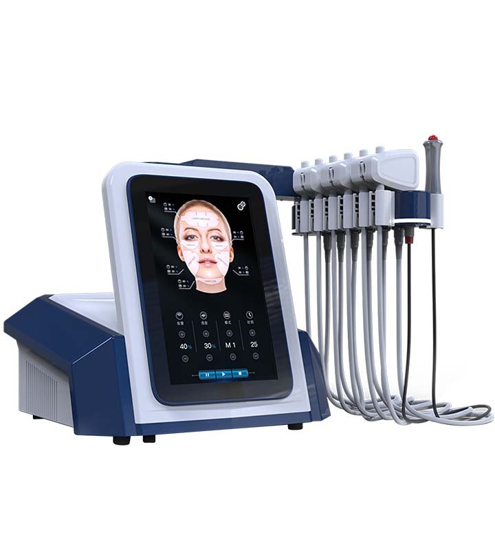 Three-dimensional facial contouring with EMS+RF