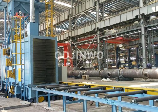 Роликовая дробеструйная машина