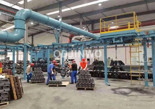 Дробеструйная машина для цепной линии