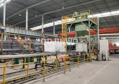 Дробеструйная машина для очистки внутренних стенок стальных труб