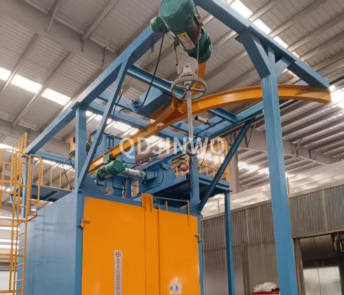 Крановая дробеструйная машина без подземного ямы: экономия на строительстве = отказ от нагрузочной capacité для тяжелых отливок?