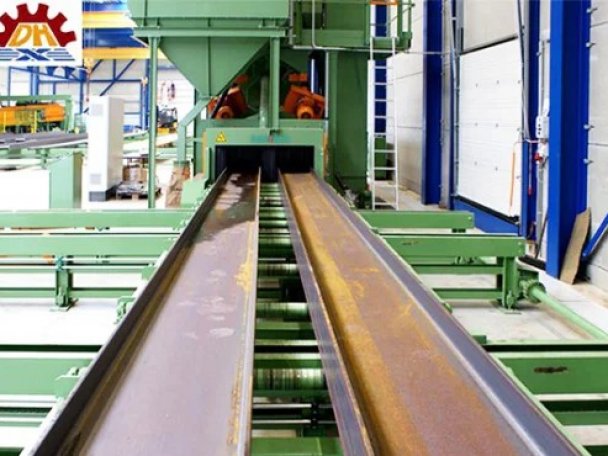 Дробеметная установка с двутавровой балкой