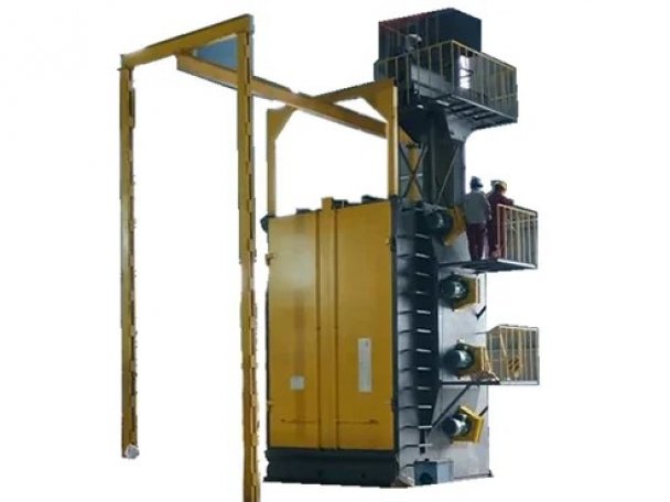 Дробеметная установка крюкового типа