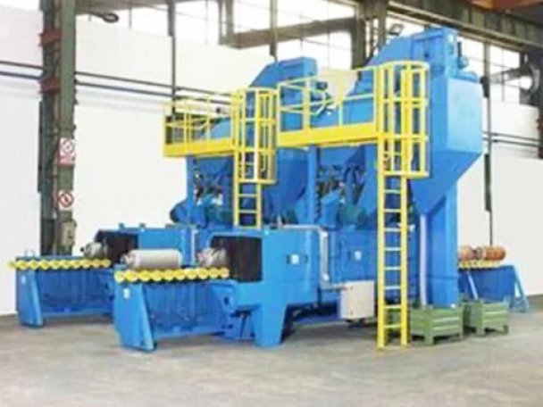 Cylinder shot blasting machine