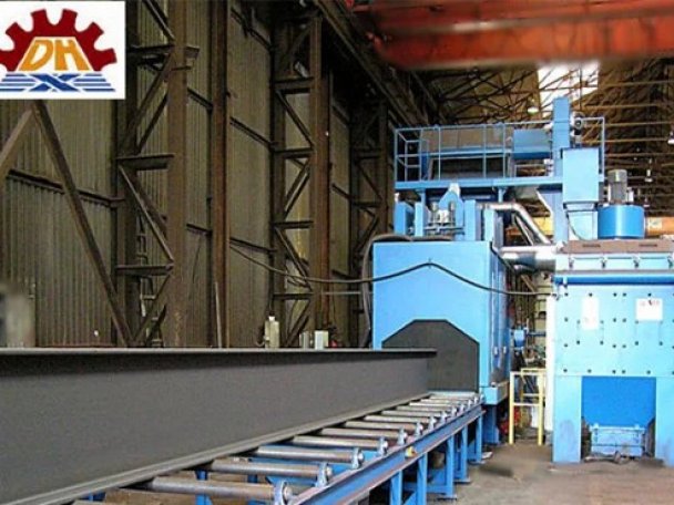 Дробеметная установка с двутавровой балкой