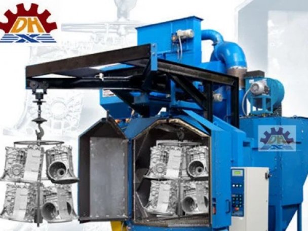 Дробеметная установка крюкового типа