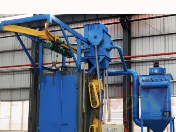 Дробеметная установка крюкового типа