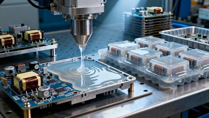 Электронная заливка компаундом и инкапсуляция