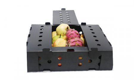 Гофрированный пластиковый ящик для овощей и фруктов