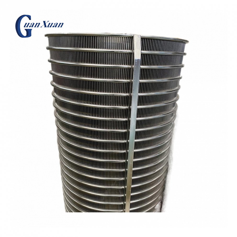 Клиновидная проволочная сетка для очистки воды