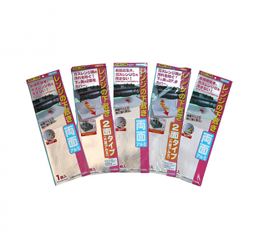 Односторонняя и двусторонняя кухонная бумага из алюминиевой фольги