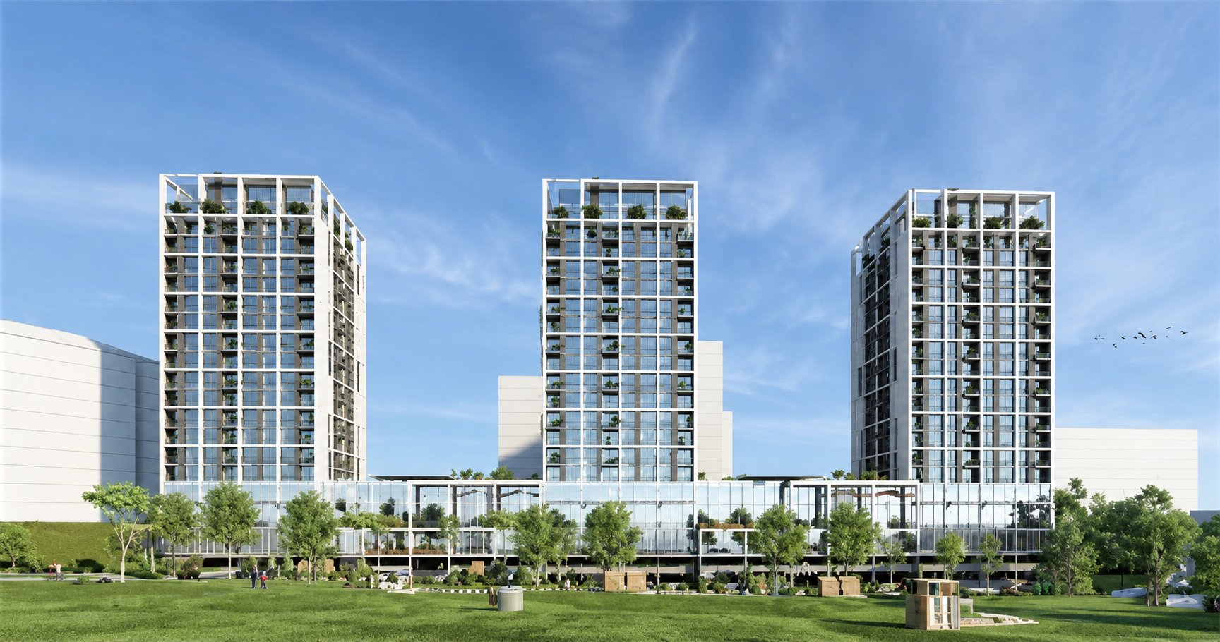 Башня OASIS 3 (G+7P+20 типовых + кровля), Аджман, ОАЭ