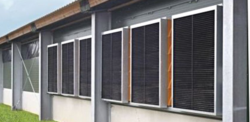 Проект модернизации вентиляторов с отрицательным давлением на фермах/промышленных предприятиях для защиты от света и снижения уровня шума.