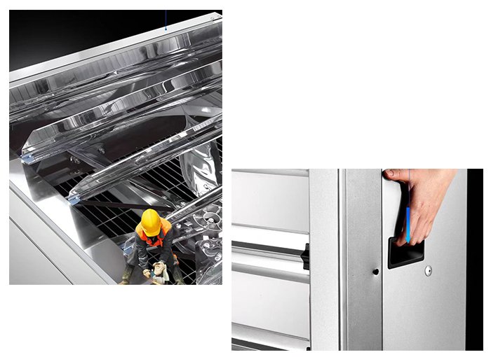 Прочное цинковое покрытие и эргономичная ручка для переноски.