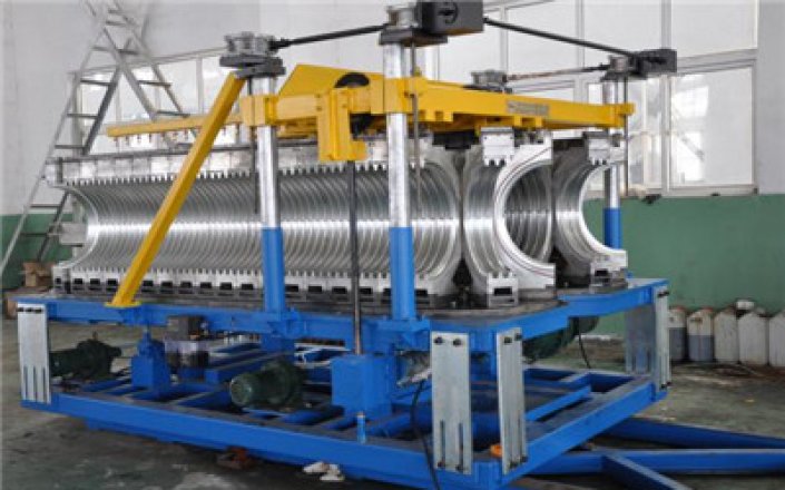 Автоматическая линия производства гофрированных труб HDPE