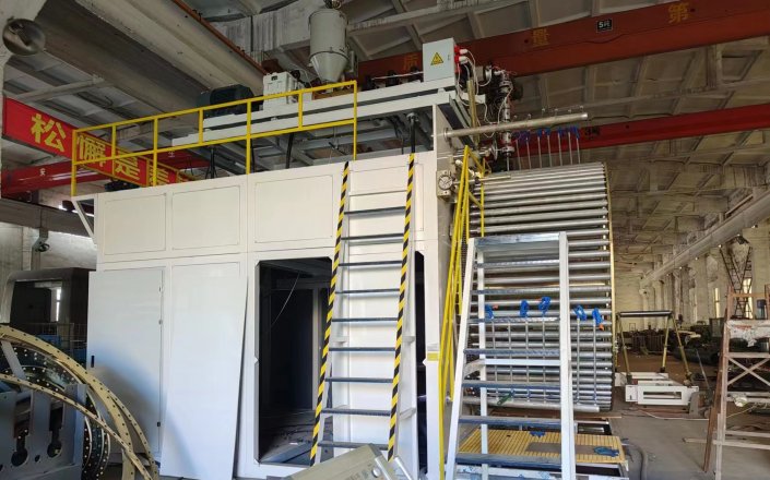 Покупатель из россии выкупил 500- 3000мм намоточную машину в производстве