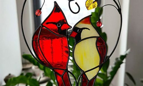 Украшения из цветного стекла