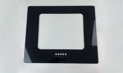 Подгонянная печать шелкового экрана касания умного кривого закаленного стекла для капота диапазона