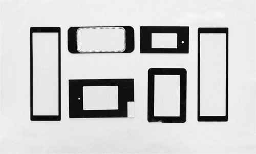 Высококачественная Панель Из Закаленного Стекла С Черной Рамкой И Трафаретной Печатью Для Сенсорной Панели Управления, Защитное Стекло Для Экрана Дисплея
