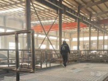 Стальная конструкция платформы и основания