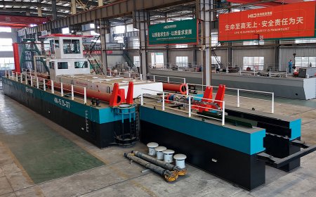 Заводская проверка земснарядов HID для добычи песка и всасывания песка, часть 2.