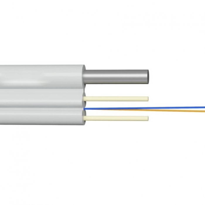Наружный кабель FTTH, круглый, 2F