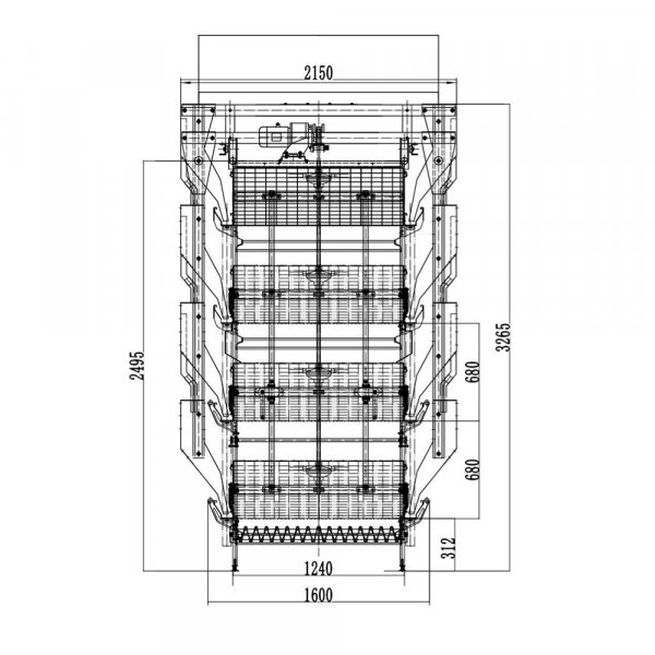 Автоматическая клетка для содержания цыплят типа H