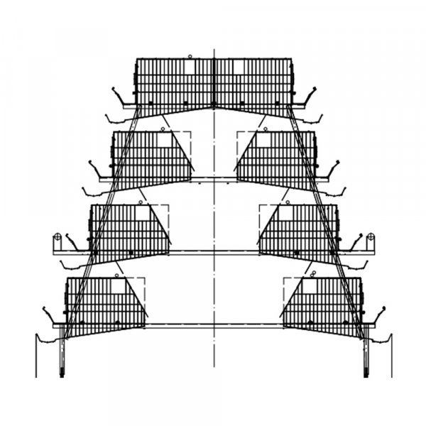 Автоматическая клетка для несушек типа А