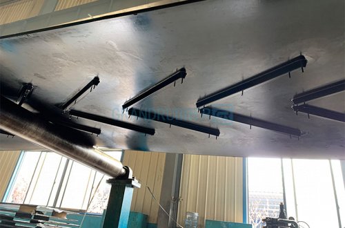 Ленточный конвейер с перегородками