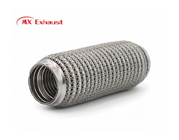 ss304 exhaust flexible pipe with outer wire mesh braided layer