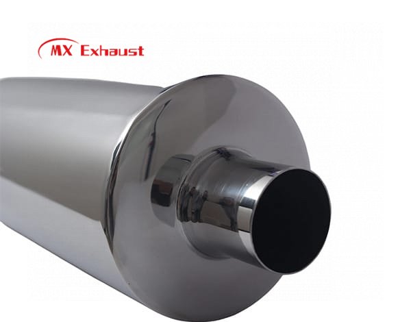 straight through exhaust muffler inlet 2.5 3 inch outlet 4 5 inch