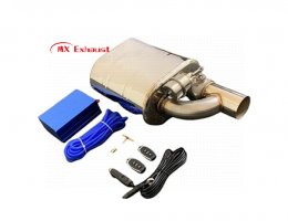 stainless steel valve muffler custom logo exhaust system