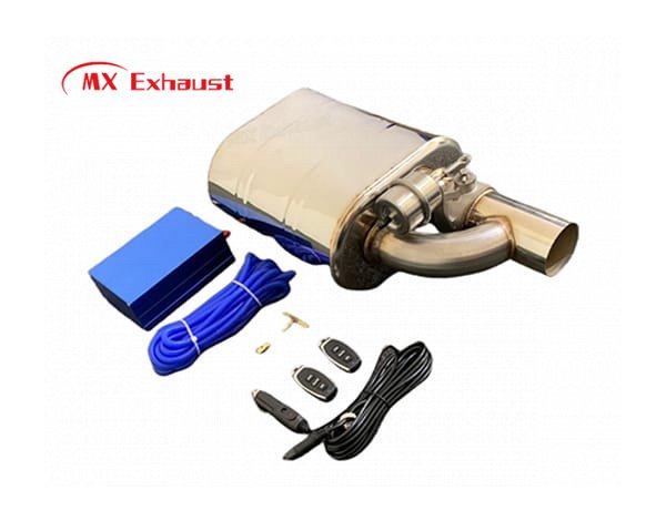 stainless steel valve muffler custom logo exhaust system